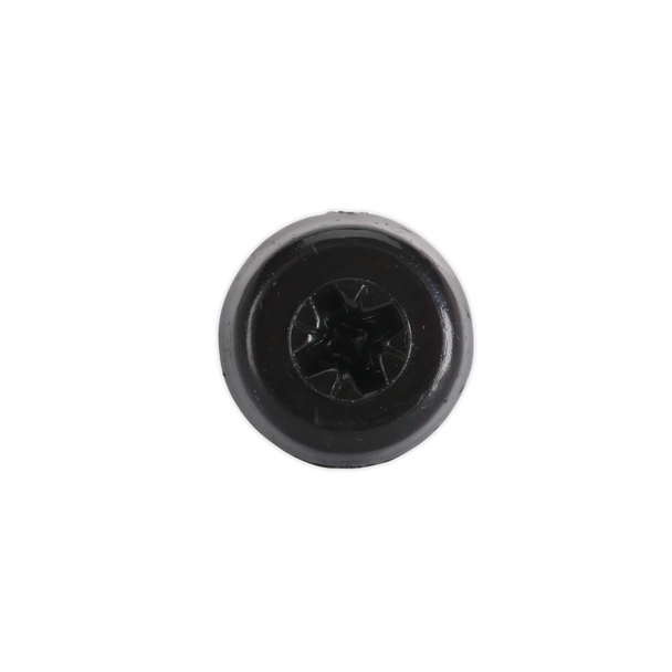 Sealey PTNP3 ⏐ Numberplate Screw with Plastic Enclosed Head 4.8 x 18mm, Black - Pack of 50