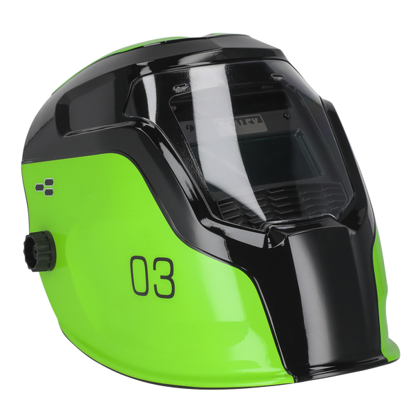 Sealey PWH3 ⏐ Auto Darkening Welding Helmet Shade 9-13 - Green