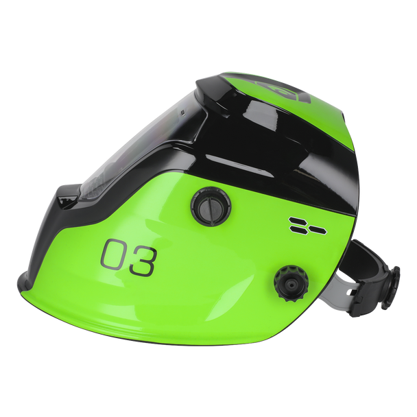 Sealey PWH3 ⏐ Auto Darkening Welding Helmet Shade 9-13 - Green