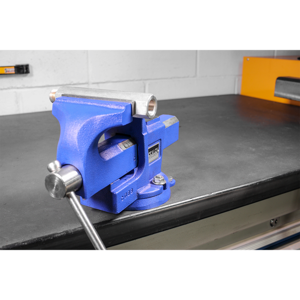 Sealey QAVE100 ⏐ Quick Action SG Iron Vice with Swivel Base 100mm