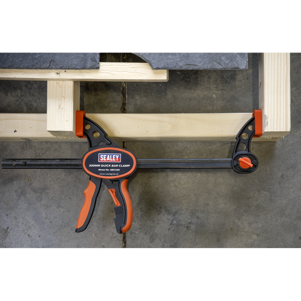 Sealey QBC3002 ⏐ Quick Bar Clamp Set 300mm 2pc