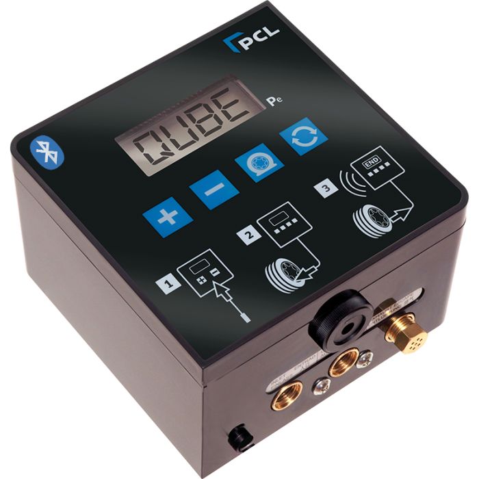 PCL QUBE9B | ACCURA QUBE Tyre Inflator 230V, EU Plug, Bluetooth enabled