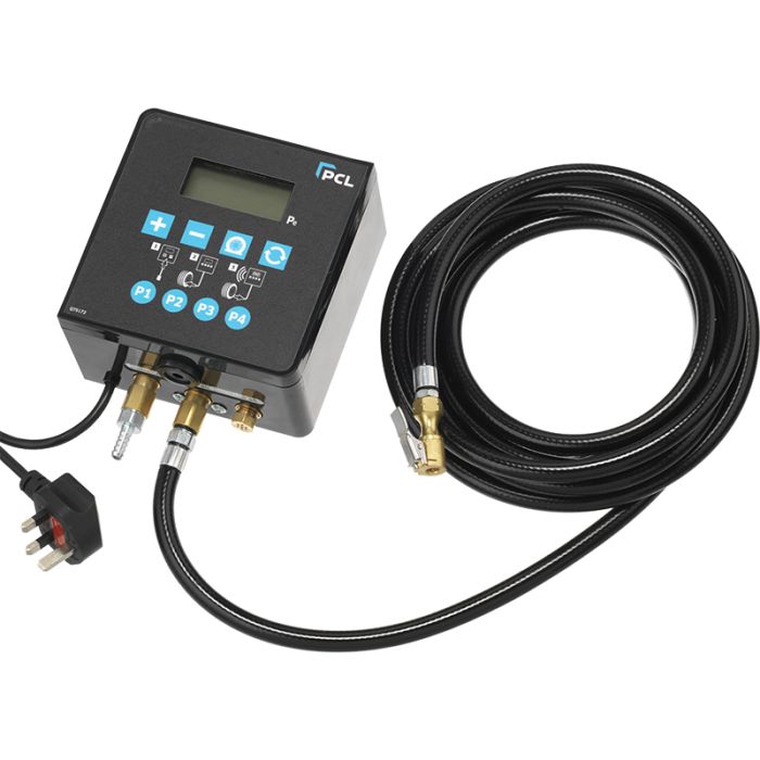 PCL QUBE1/4P | ACCURA QUBE Tyre Inflator 230v, UK Plug, 4 preset buttons