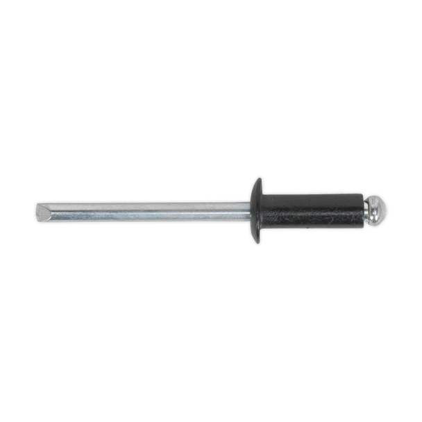 Sealey RAB4010S ⏐ Aluminium Standard Flange Rivet 4 x 10mm, Black - Pack of 200