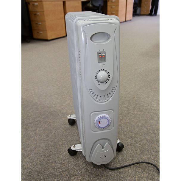 Sealey RD2500T ⏐ 11-Element Oil Filled Radiator with Timer 2500W/230V