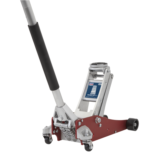 Sealey RJA1550 ⏐ Premier Low Profile Aluminium Trolley Jack with Rocket Lift 1.5 Tonne