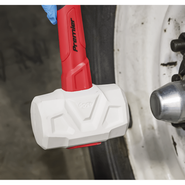 Sealey RMG16 ⏐ Premier Rubber Mallet with Fibreglass Shaft & Graphite Core 16oz