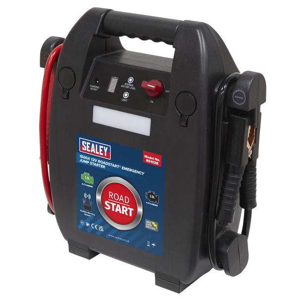 Sealey RS102B ⏐ RoadStart® 12V Emergency 6-Cylinder Jump Starter 3.5L
