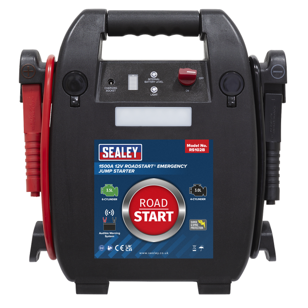Sealey RS102B ⏐ RoadStart® 12V Emergency 6-Cylinder Jump Starter 3.5L