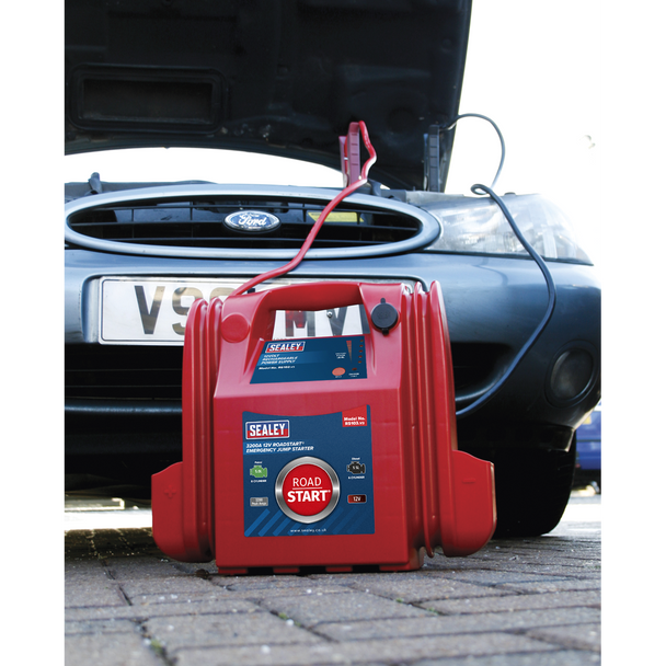 Sealey RS103 ⏐ RoadStart® 12V Emergency Jump Starter 3200 Peak Amps