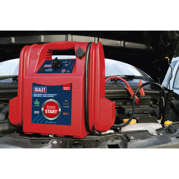 Sealey RS105 ⏐ RoadStart® 12/24V Emergency Jump Starter 3200/1600 Peak Amps