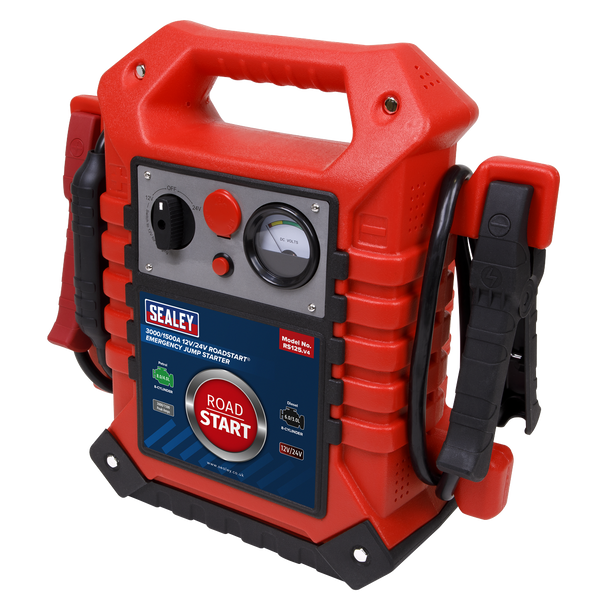 Sealey RS125 ⏐ RoadStart® 12/24V Emergency Jump Starter 3000/1500 Peak Amps