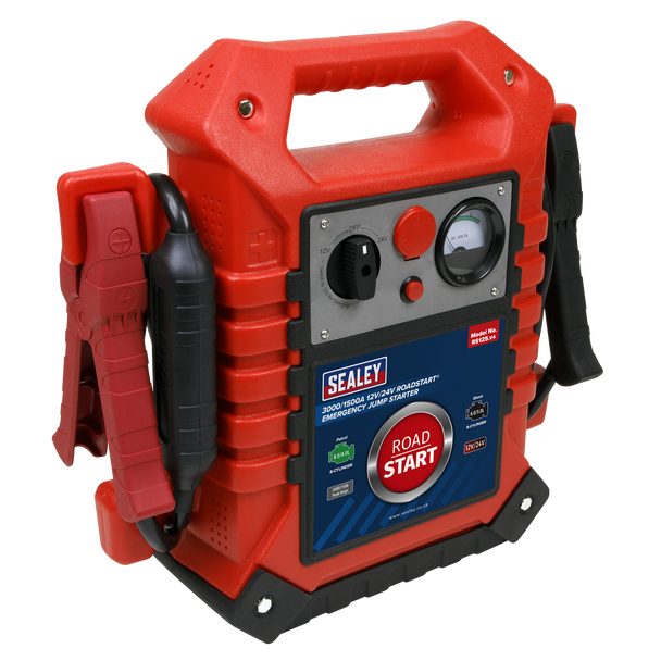 Sealey RS125 ⏐ RoadStart® 12/24V Emergency Jump Starter 3000/1500 Peak Amps