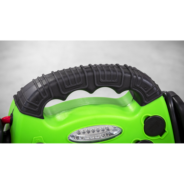 Sealey RS1312HV ⏐ RoadStart® 12V Emergency Jump Starter 900 Peak Amps - Hi-Vis Green