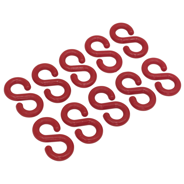 Sealey RSH10 ⏐ Plastic Chain S-Hook - Pack of 10