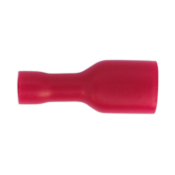 Sealey RT16 ⏐ Fully Insulated Female Terminal 6.3mm, Red - Pack of 100