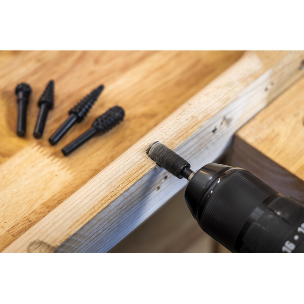 Sealey RWBS5 ⏐ Rotary Burr Rasp Drill Bit Set 5pc