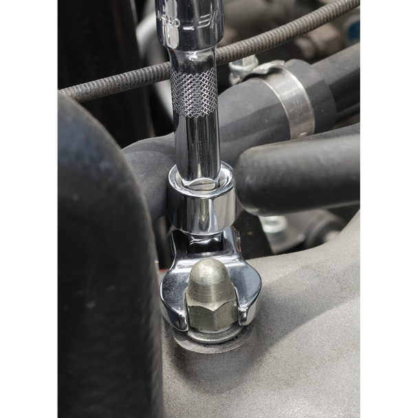 Sealey S01043 ⏐ Siegen Flexible Crow's Foot Open-End Spanner Set 3/8"Sq Drive 10pc