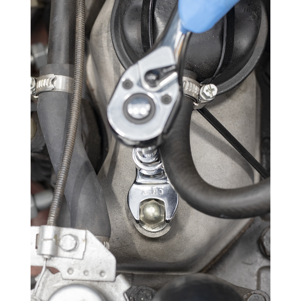 Sealey S01043 ⏐ Siegen Flexible Crow's Foot Open-End Spanner Set 3/8"Sq Drive 10pc