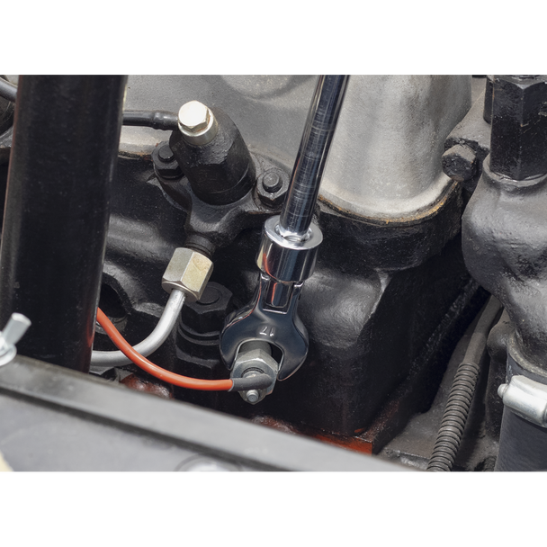 Sealey S01043 ⏐ Siegen Flexible Crow's Foot Open-End Spanner Set 3/8"Sq Drive 10pc