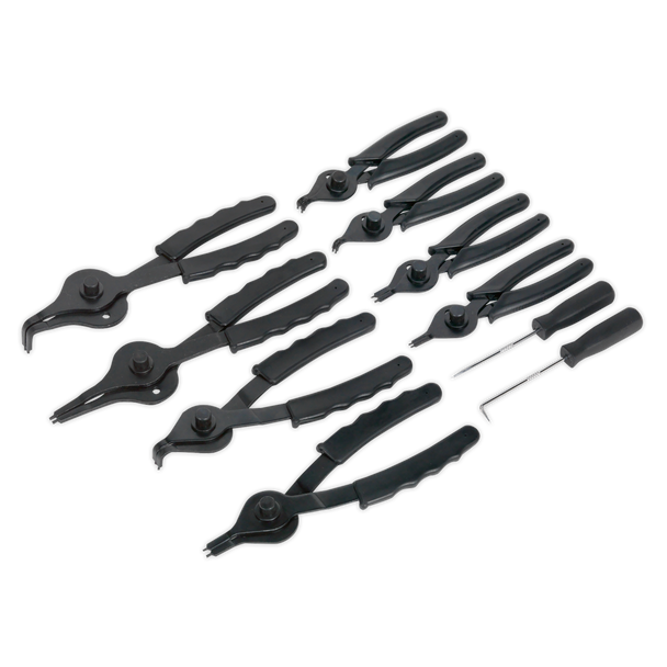 Sealey S01064 ⏐ Siegen Internal/External Circlip Pliers Set 10pc