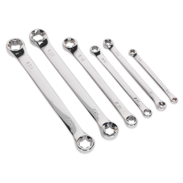 Sealey S01107 ⏐ Siegen TRX-Star* Double End Spanner Set 6pc