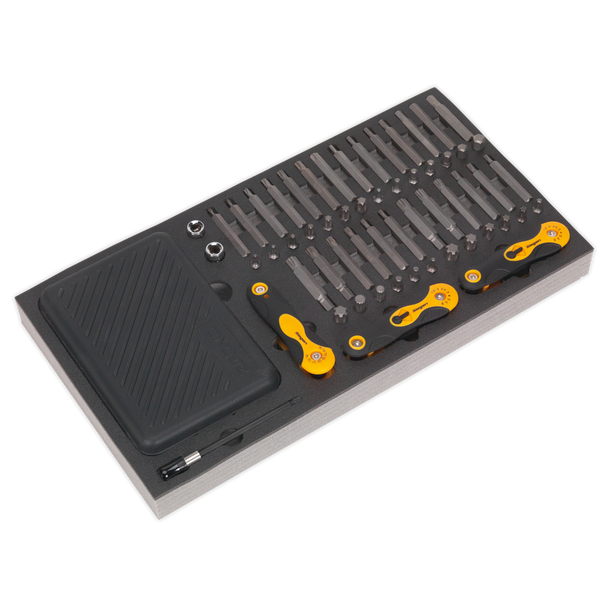 Sealey S01126 ⏐ Siegen Specialised Bit Set & Folding Hex Keys with Tool Tray 192pc