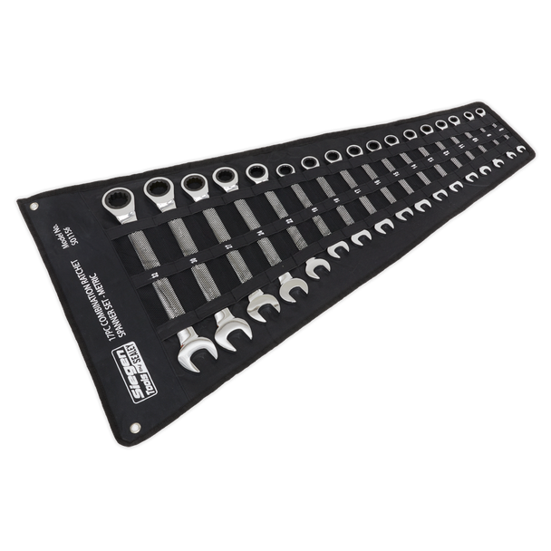 Sealey S01156 ⏐ Siegen Combination Ratchet Spanner Set 17pc