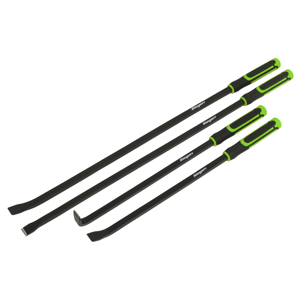Sealey S01193 ⏐ Heavy-Duty Pry Bar Set with Hammer Cap 4pc