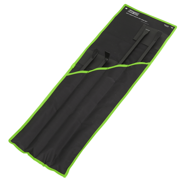 Sealey S01193 ⏐ Heavy-Duty Pry Bar Set with Hammer Cap 4pc