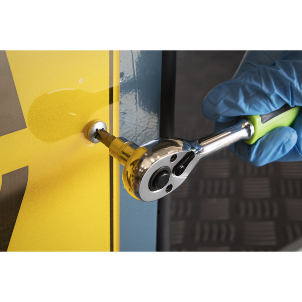 Sealey S01200 ⏐ Siegen Pear-Head Ratchet Wrench with Flip Reverse 1/4"Sq Drive