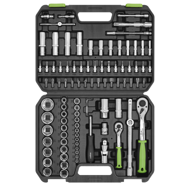 Sealey S01210 ⏐ Siegen Socket Set 1/4" & 1/2"Sq Drive 94pc