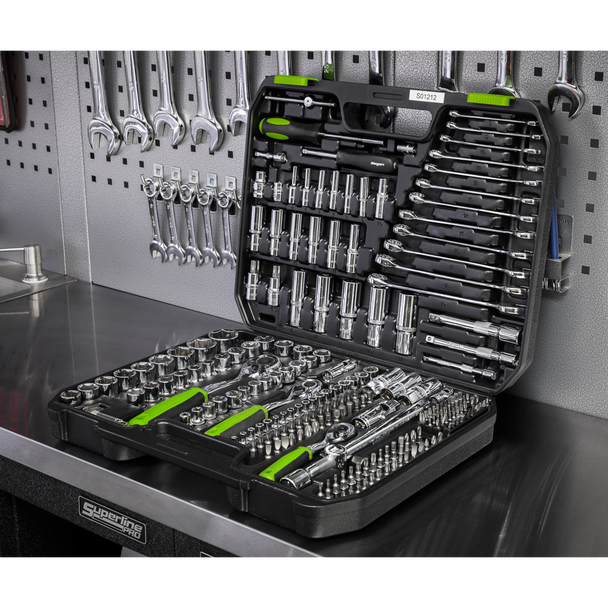 Sealey S01212 ⏐ Siegen Socket Set 1/4", 3/8" & 1/2"Sq Drive 219pc