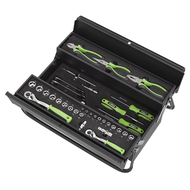 Sealey S01215 ⏐ Siegen Cantilever Toolbox with Tool Kit 70pc