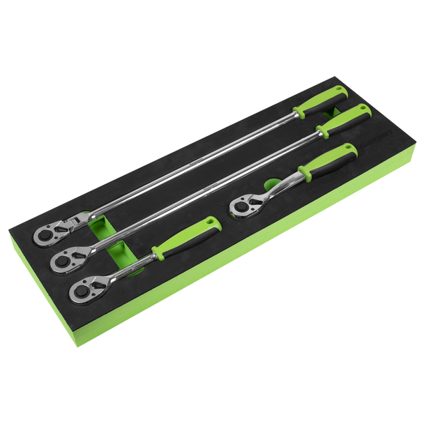 Sealey S01231 ⏐ Siegen Ratchet Wrench Set with Flip Reverse 1/2"Sq Drive 4pc