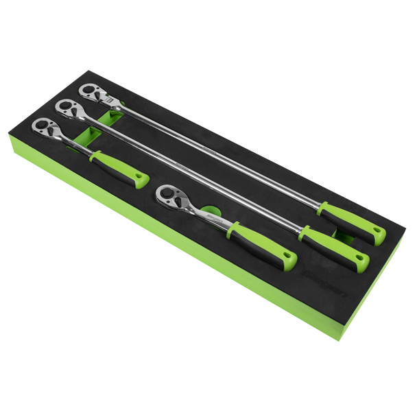 Sealey S01231 ⏐ Siegen Ratchet Wrench Set with Flip Reverse 1/2"Sq Drive 4pc