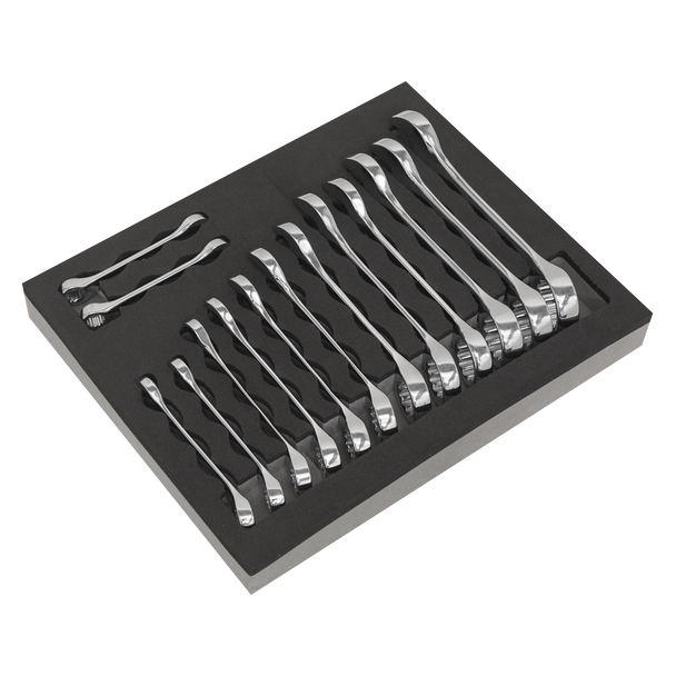 Sealey S01232 ⏐ Siegen Stubby Combination Spanner Set 14pc