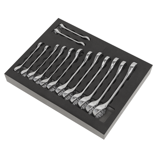 Sealey S01232 ⏐ Siegen Stubby Combination Spanner Set 14pc