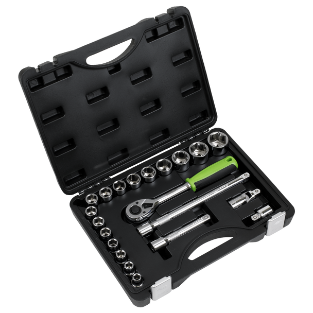 Sealey S01237 ⏐ Siegen Socket Set 1/2"Sq Drive 21pc