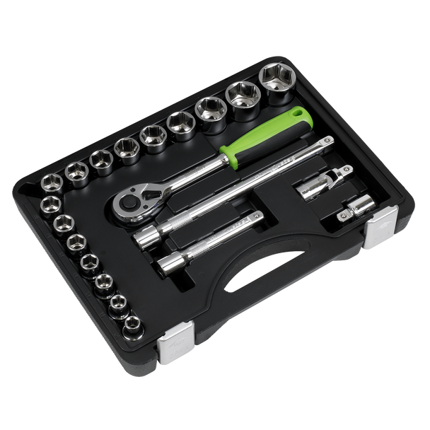 Sealey S01237 ⏐ Siegen Socket Set 1/2"Sq Drive 21pc