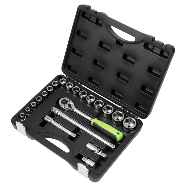 Sealey S01237 ⏐ Siegen Socket Set 1/2"Sq Drive 21pc