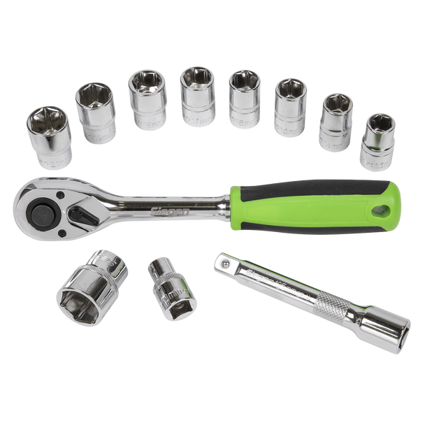 Sealey S01244 ⏐ Siegen Socket Set 1/2"Sq Drive 12pc