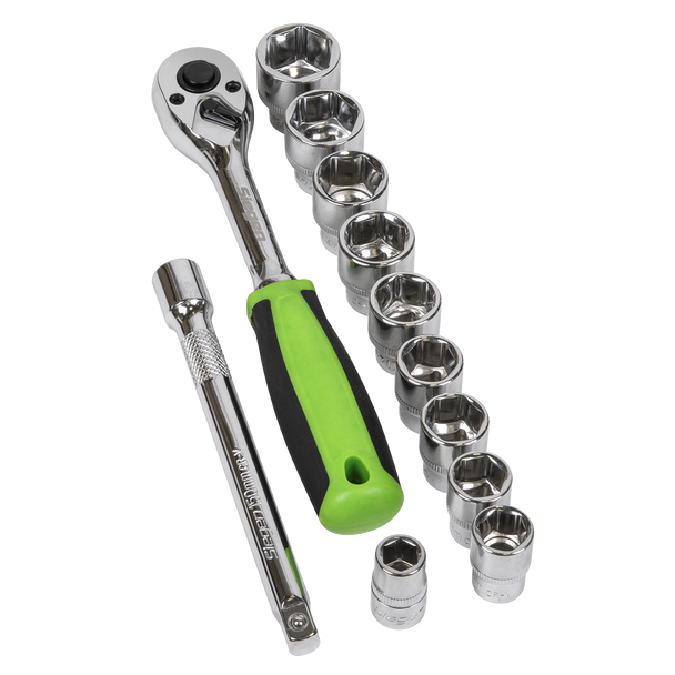 Sealey S01244 ⏐ Siegen Socket Set 1/2"Sq Drive 12pc