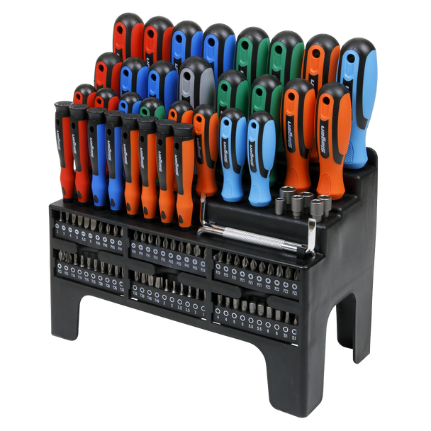 Sealey S01248 ⏐ Siegen Screwdriver, Bit & Nut Driver Set 100pc