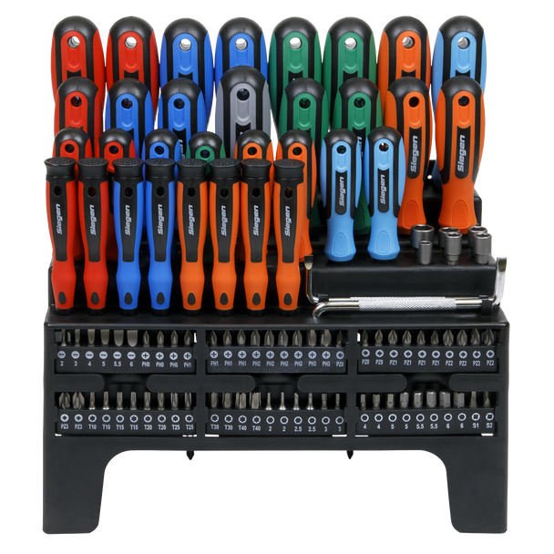 Sealey S01248 ⏐ Siegen Screwdriver, Bit & Nut Driver Set 100pc