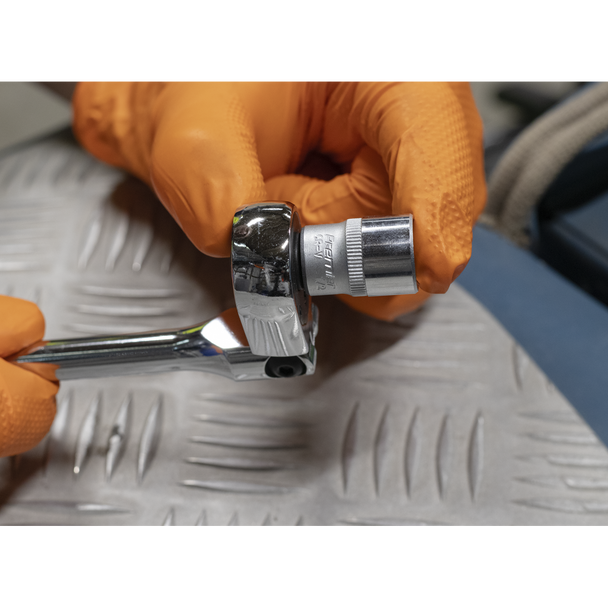 Sealey S01257 ⏐ Siegen Long Flexi-Head Ratchet Wrench with Flip Reverse 1/4"Sq Drive