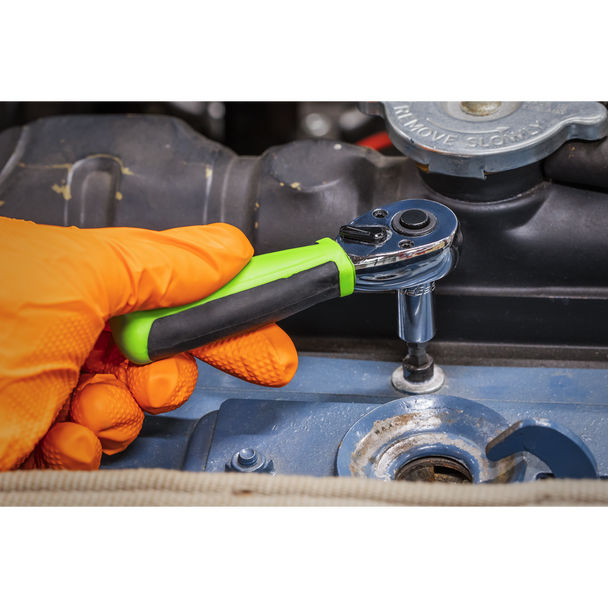 Sealey S01258 ⏐ Siegen Stubby Ratchet Wrench with Flip Reverse 1/4"Sq Drive