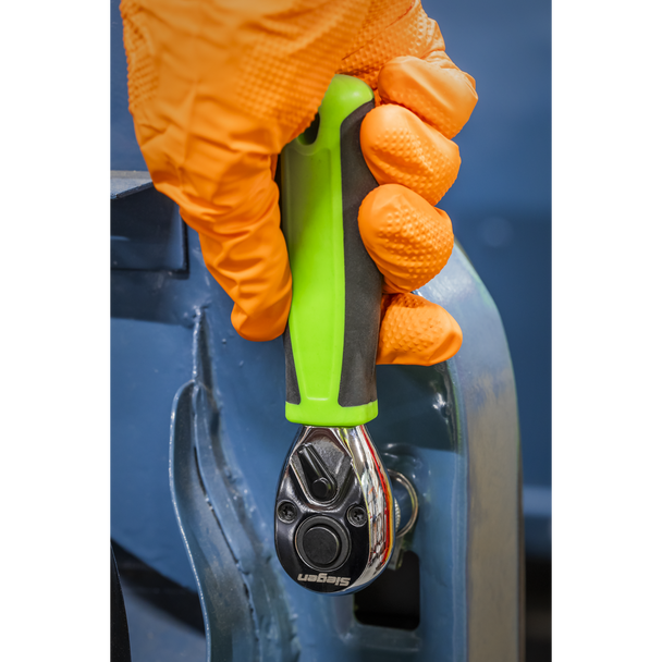 Sealey S01259 ⏐ Siegen Stubby Ratchet Wrench with Flip Reverse 3/8"Sq Drive