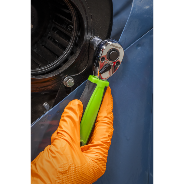 Sealey S01259 ⏐ Siegen Stubby Ratchet Wrench with Flip Reverse 3/8"Sq Drive