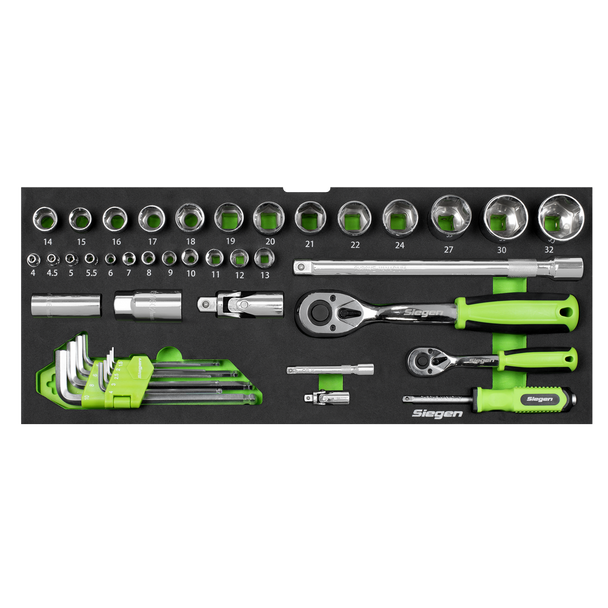 Sealey S01266 ⏐ Siegen Portable Tool Chest 3 Drawer with Tool Kit 98pc